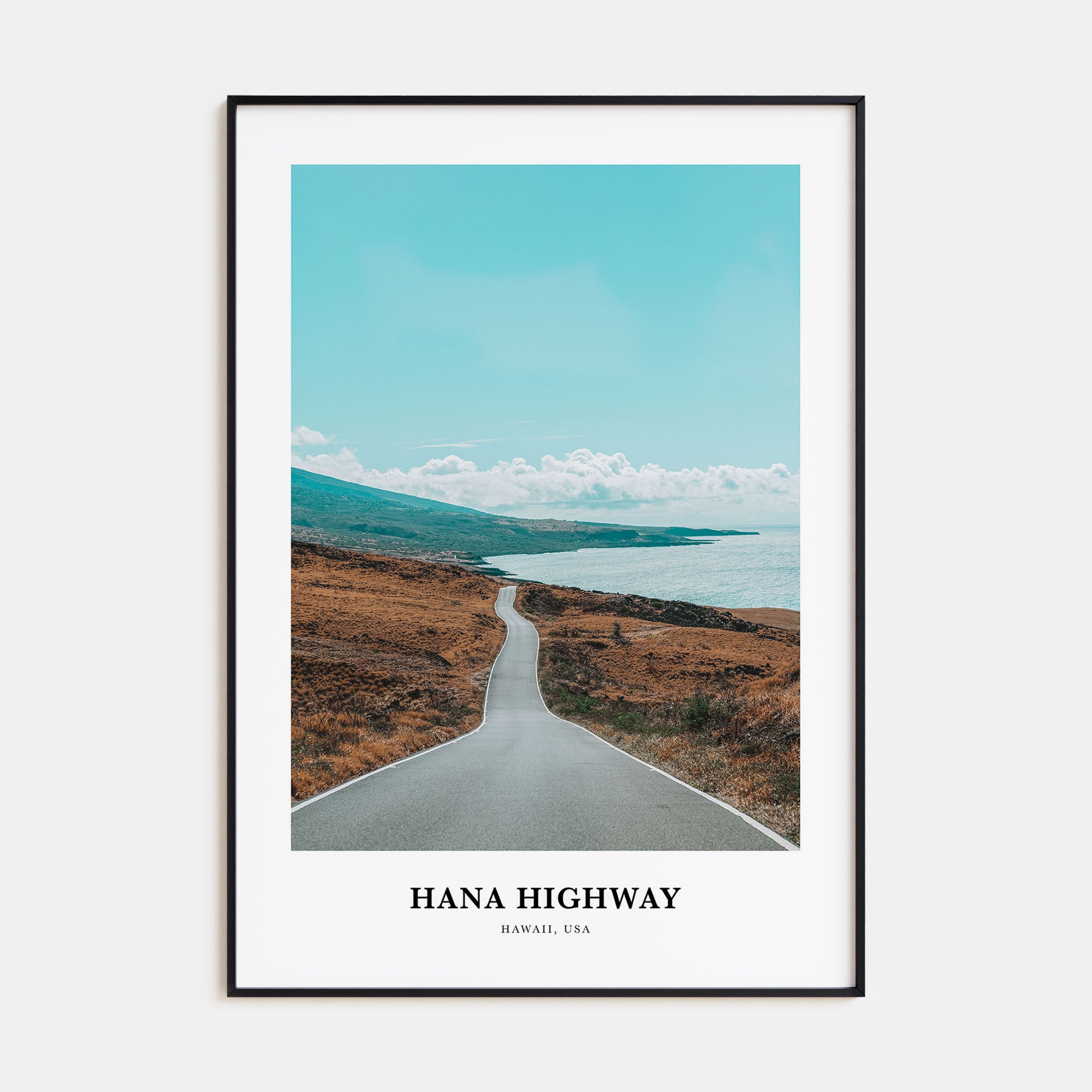 Hana Highway Portrait Color Poster