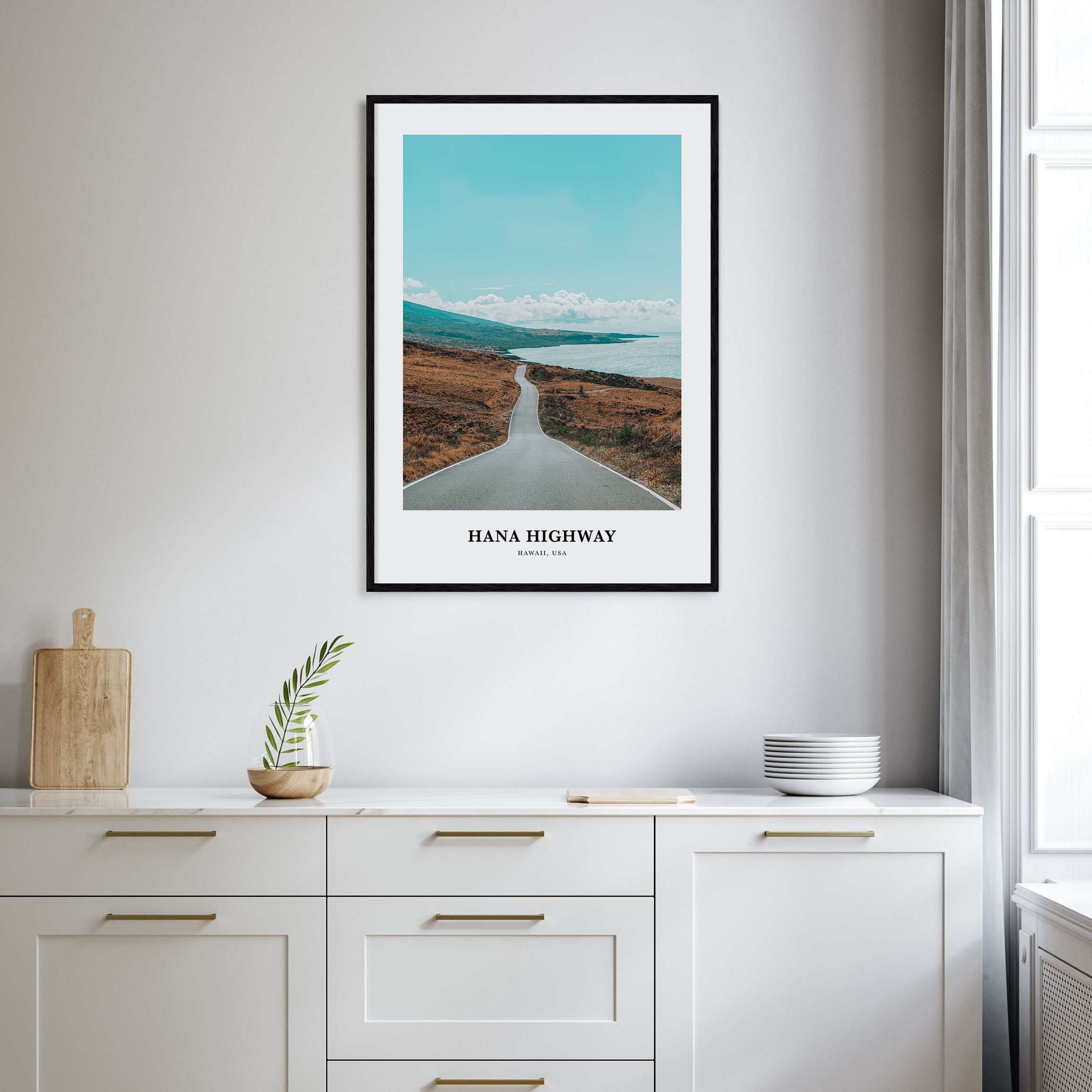 Hana Highway Portrait Color Poster