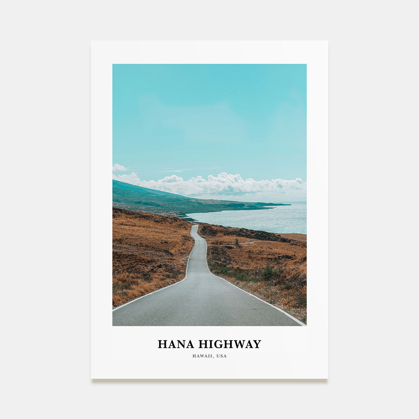 Hana Highway Portrait Color Poster