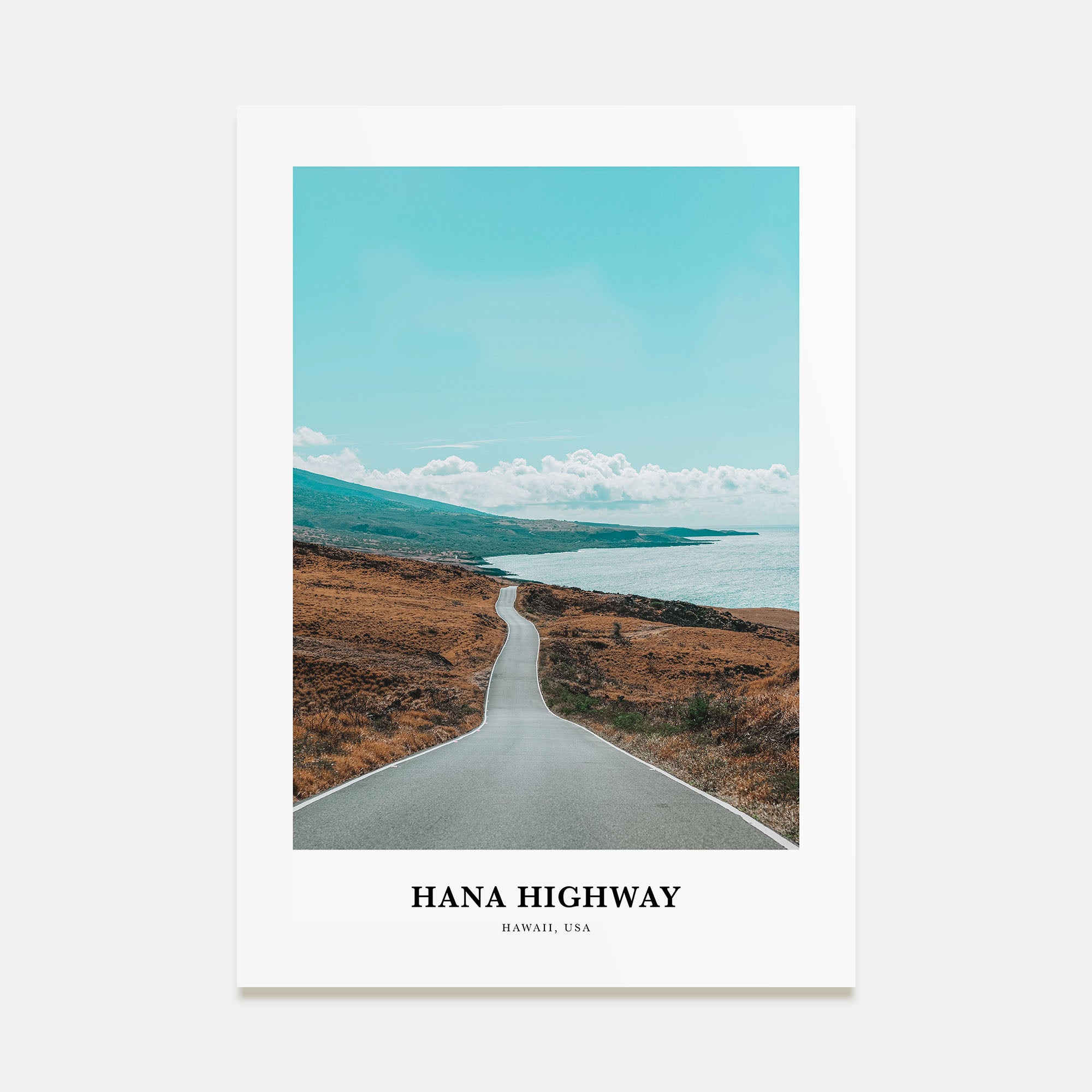 Hana Highway Portrait Color Poster