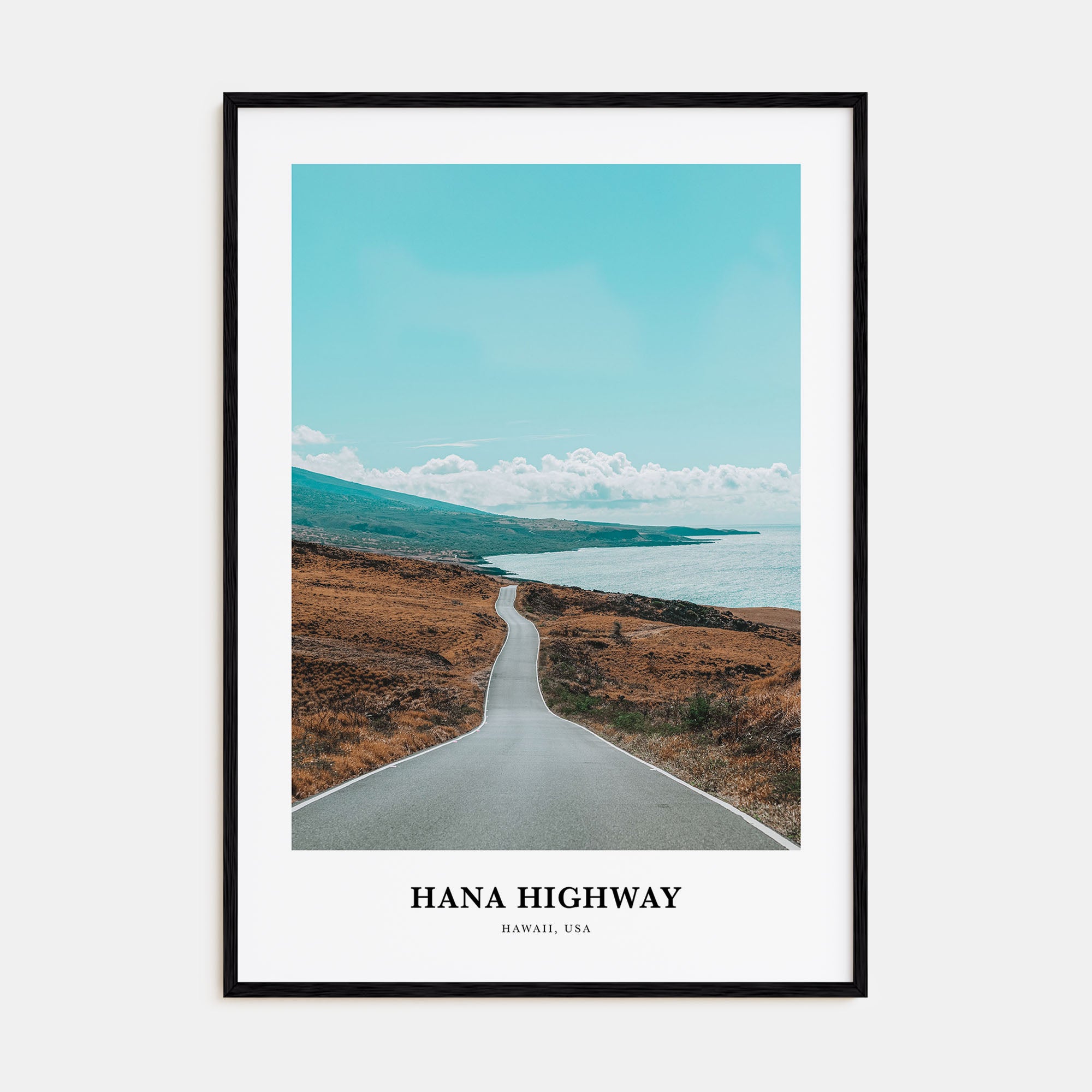 Hana Highway Portrait Color Poster