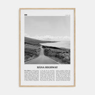 Hana Highway Travel B&W Poster