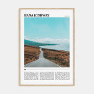 Hana Highway Travel Color Poster
