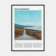 Hana Highway Travel Color Poster