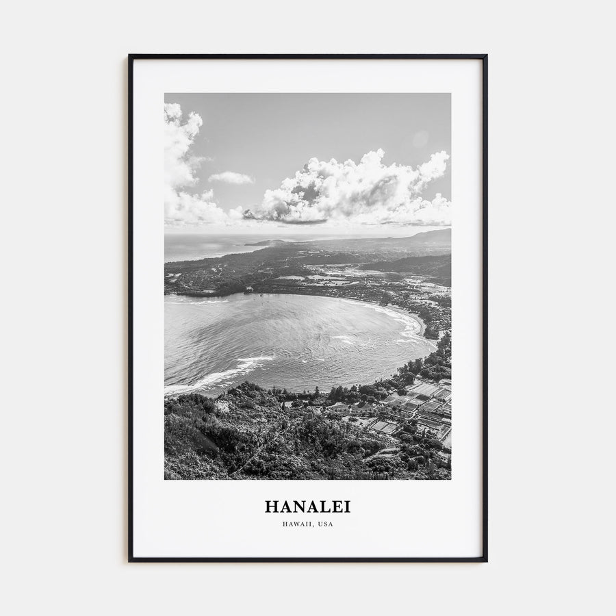 Hanalei Portrait B&W Poster