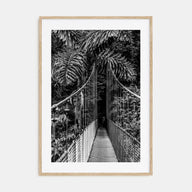 Hanging Bridge Photo B&W Poster
