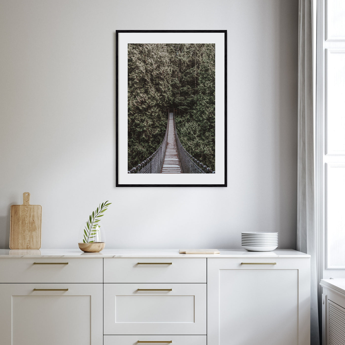 Hanging Bridge Photo Color Poster