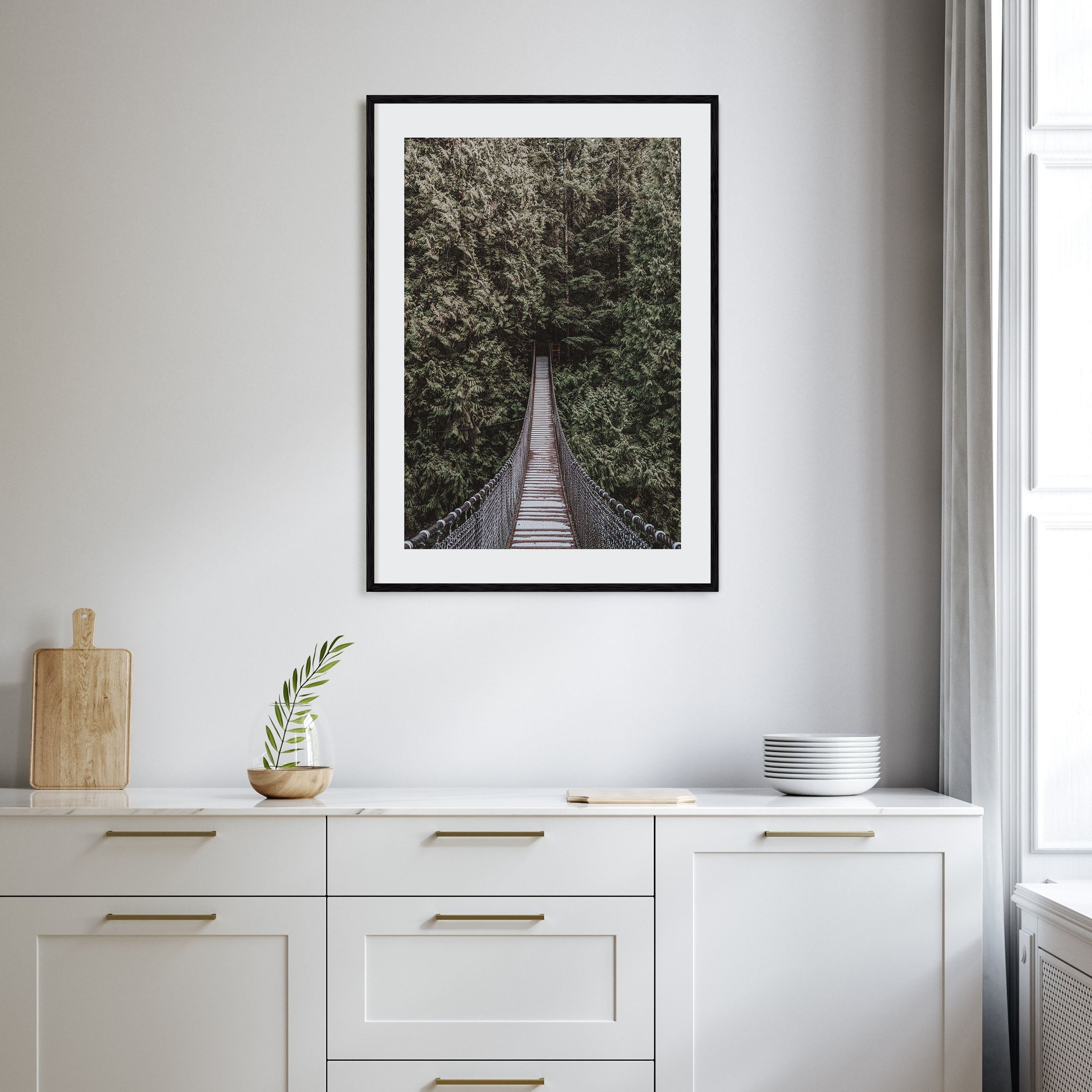 Hanging Bridge Photo Color Poster