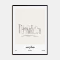 Hangzhou Drawn Poster