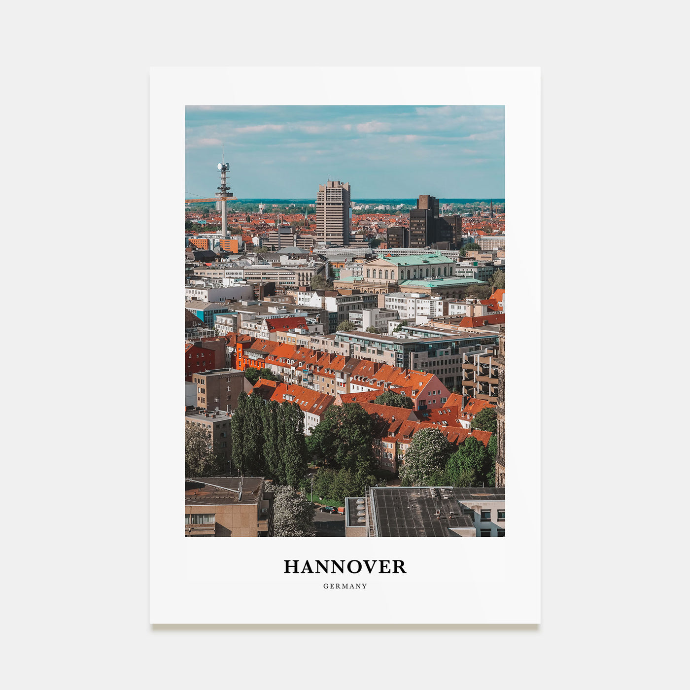 Hannover Portrait Color Poster