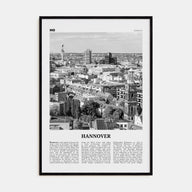 Hannover Travel B&W Poster
