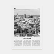 Hannover Travel B&W Poster