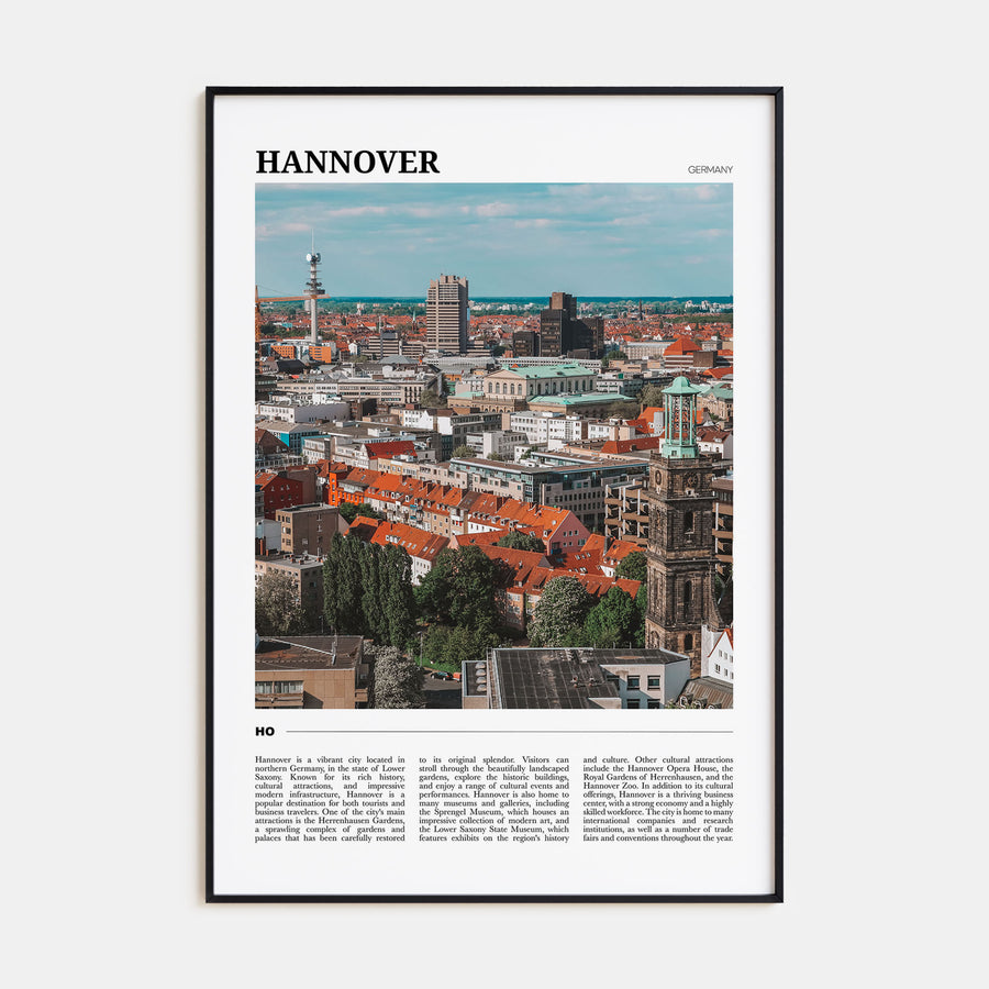 Hannover Travel Color Poster