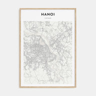 Hanoi Map Portrait Poster