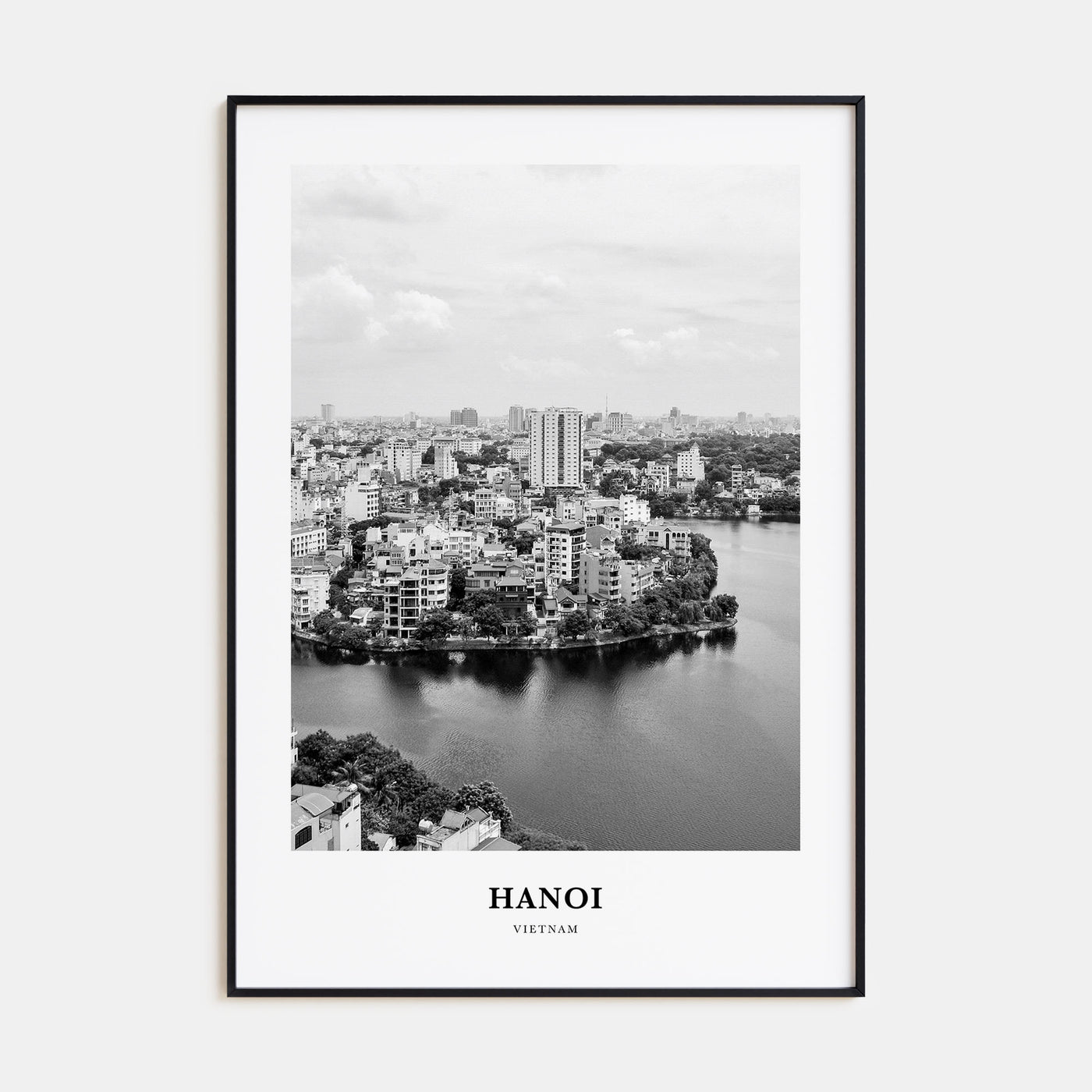 Hanoi Portrait B&W No 2 Poster