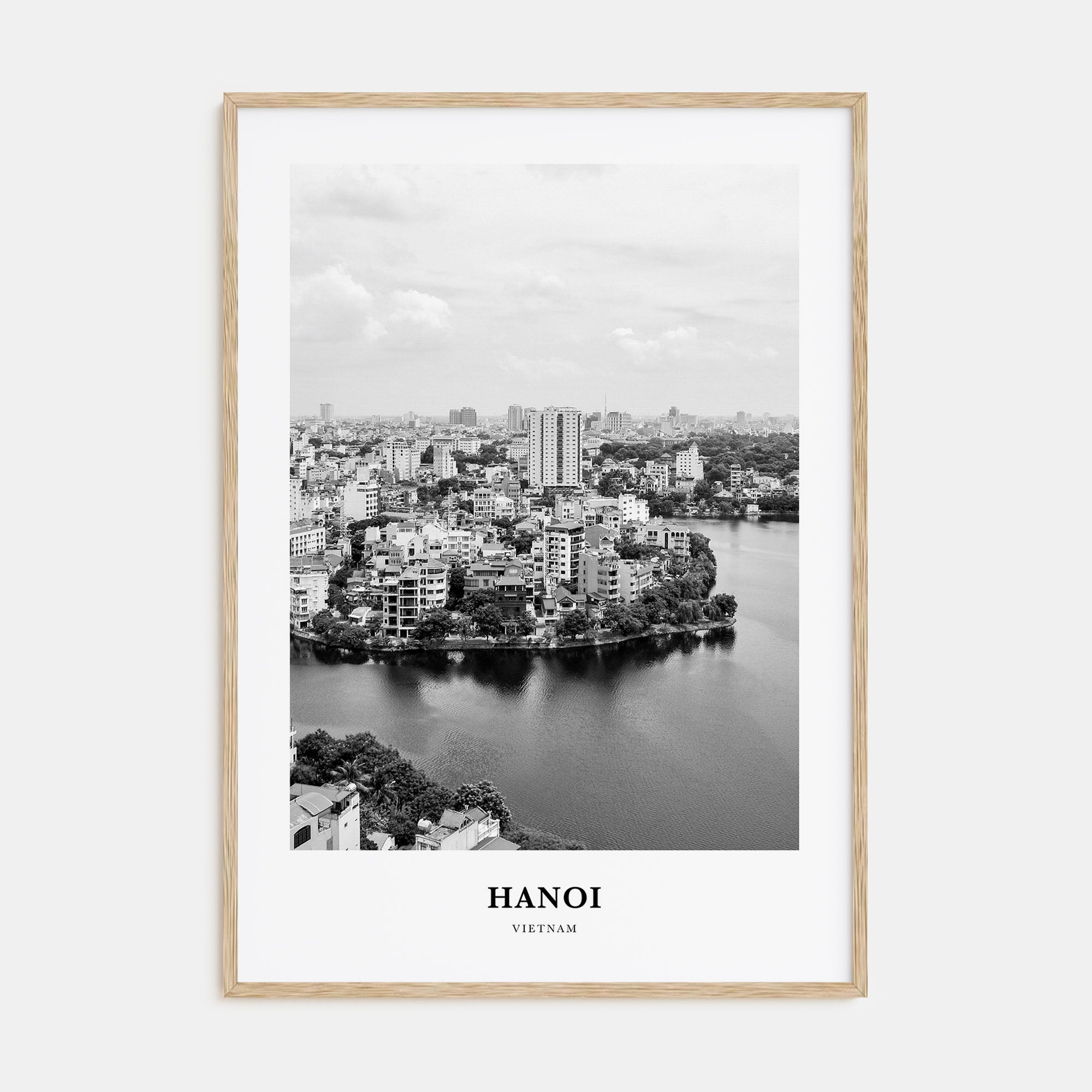 Hanoi Portrait B&W No 2 Poster