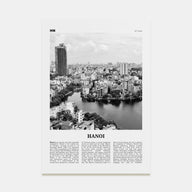 Hanoi Travel B&W No 2 Poster