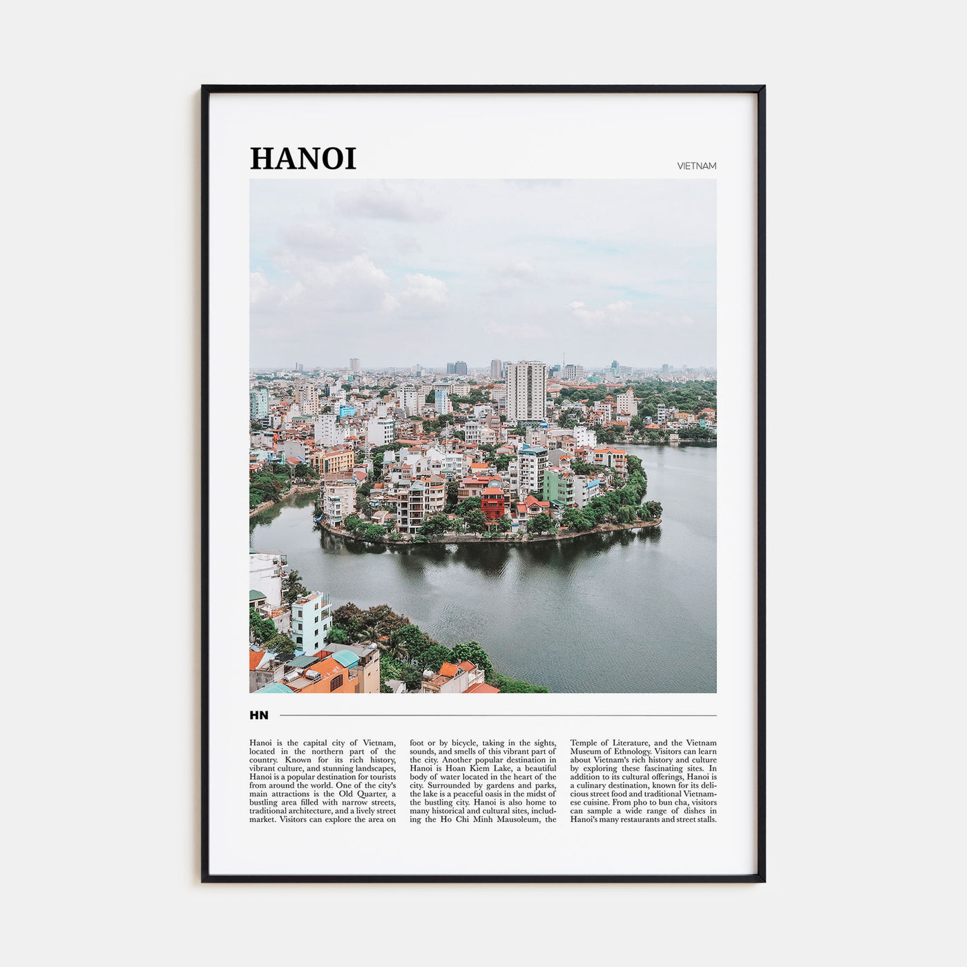 Hanoi Travel Color Poster