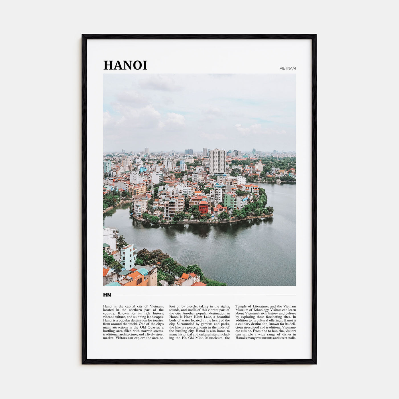 Hanoi Travel Color Poster