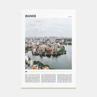 Hanoi Travel Color Poster