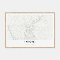 Hanover Map Landscape Poster