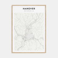 Hanover Map Portrait Poster