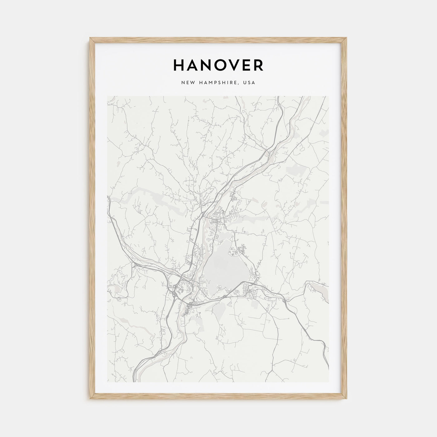 Hanover Map Portrait Poster