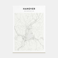 Hanover Map Portrait Poster