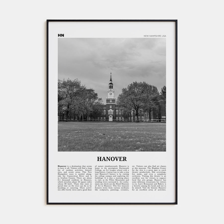 Hanover Travel B&W Poster