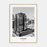 Harare Portrait B&W Poster