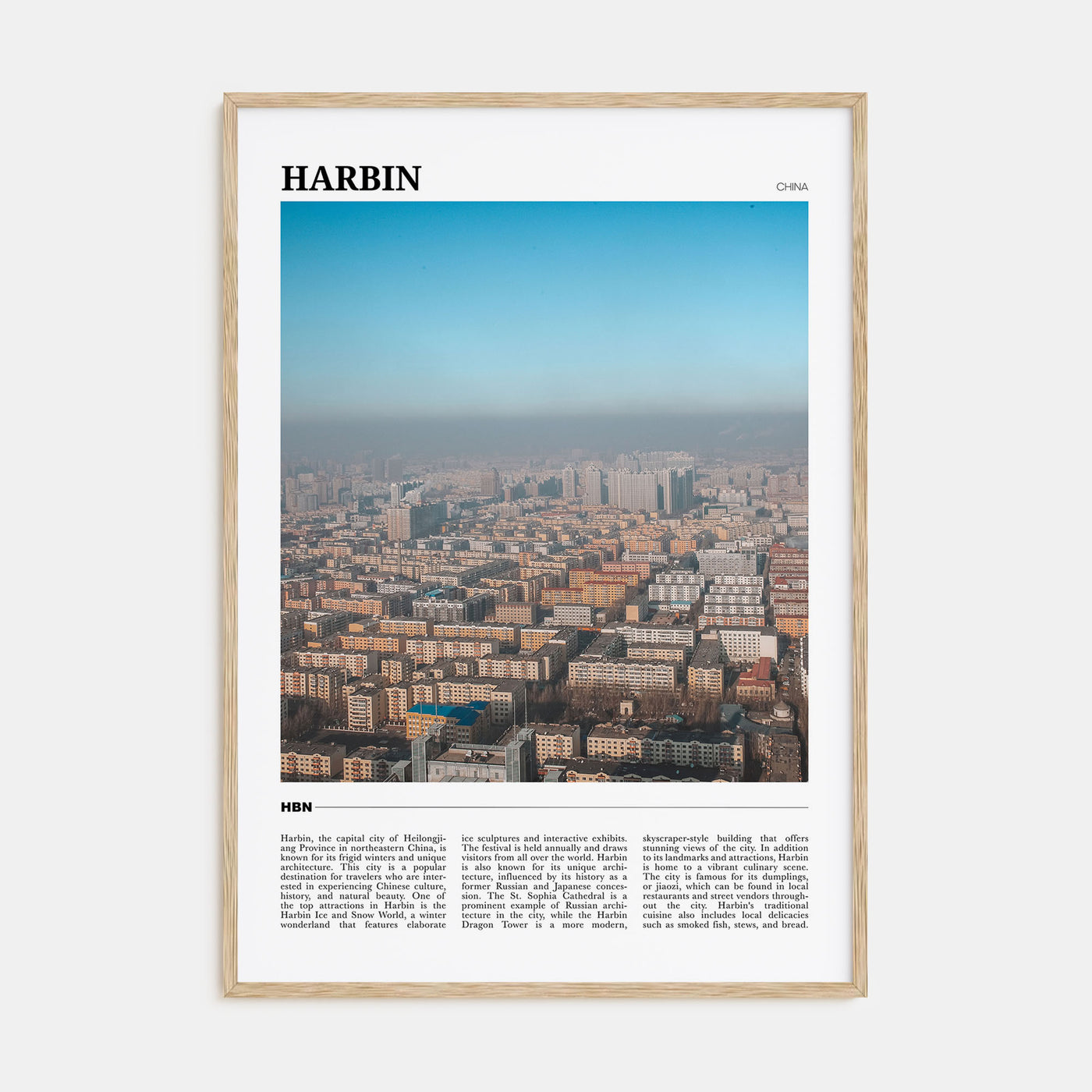 Harbin Travel Color Poster