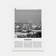 Hargeisa Travel B&W Poster