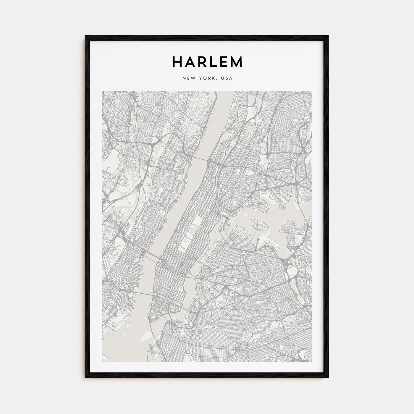Harlem Map Portrait Poster