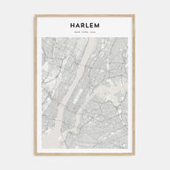 Harlem Map Portrait Poster