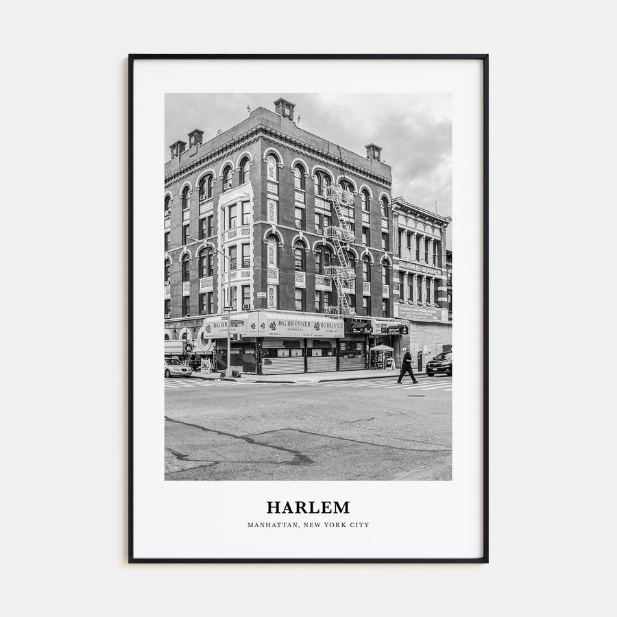 Harlem Portrait B&W Poster