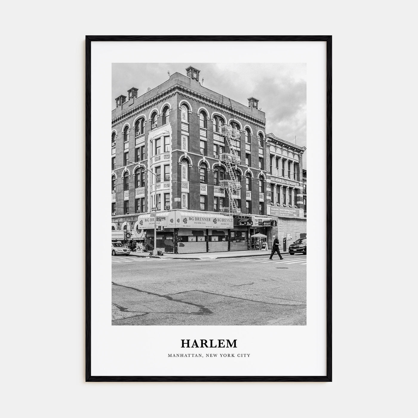 Harlem Portrait B&W Poster