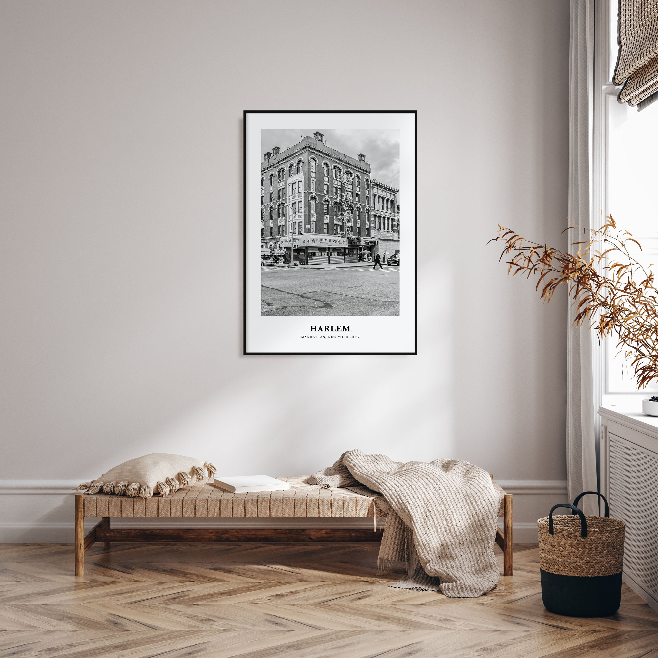 Harlem Portrait B&W Poster