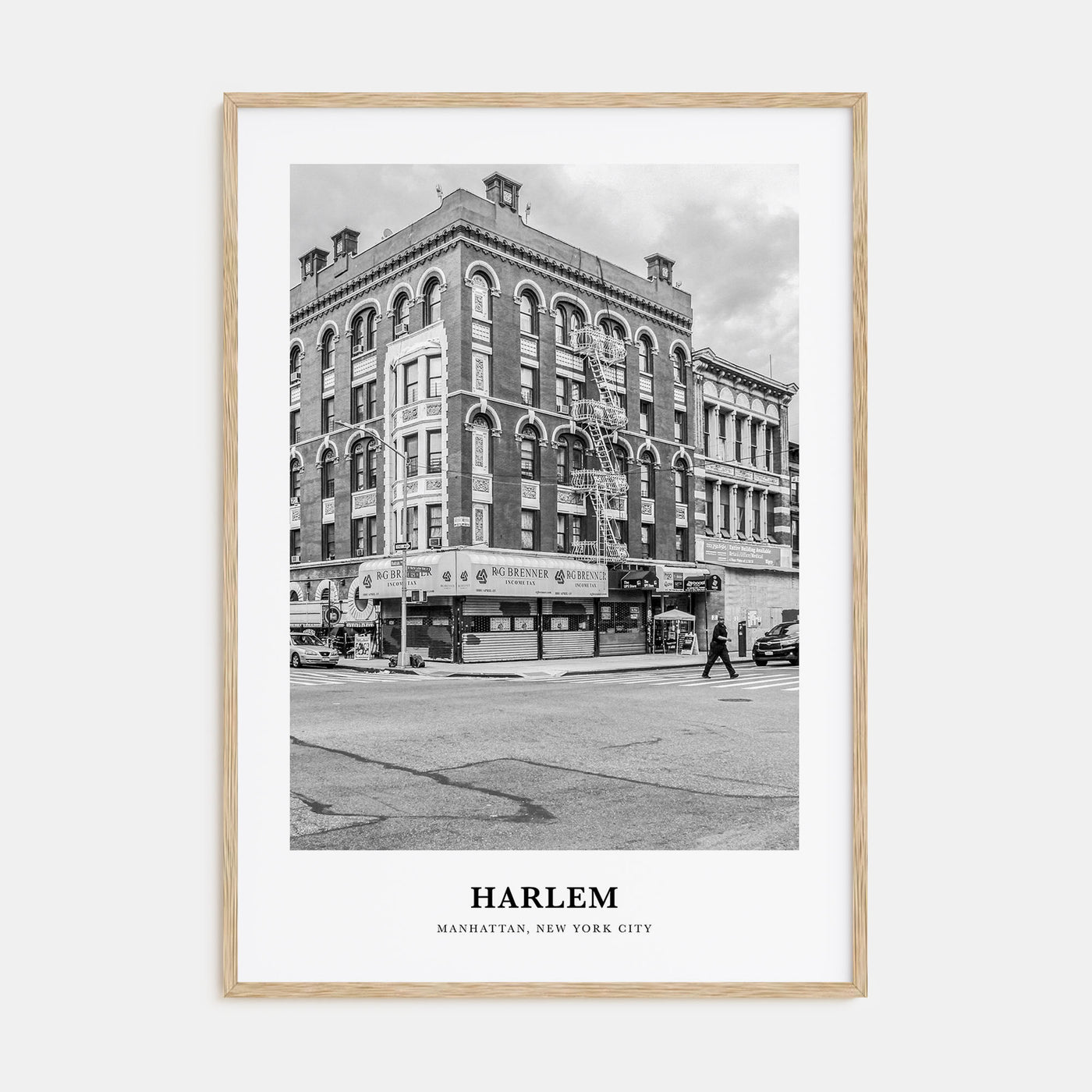 Harlem Portrait B&W Poster
