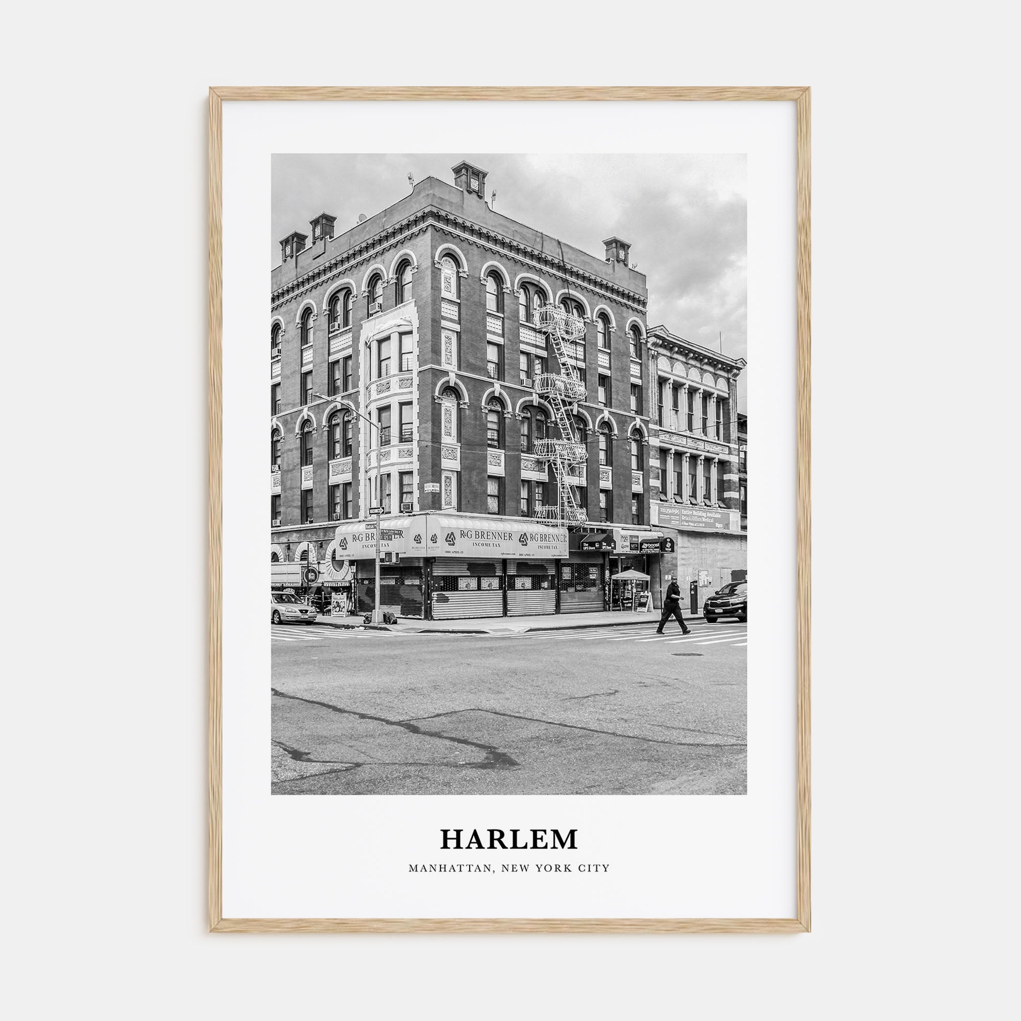 Harlem Portrait B&W Poster