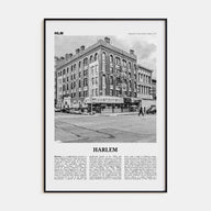 Harlem Travel B&W Poster