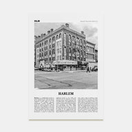 Harlem Travel B&W Poster