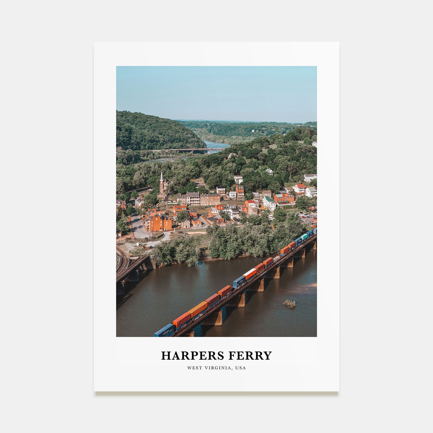 Harpers Ferry Portrait Color Poster