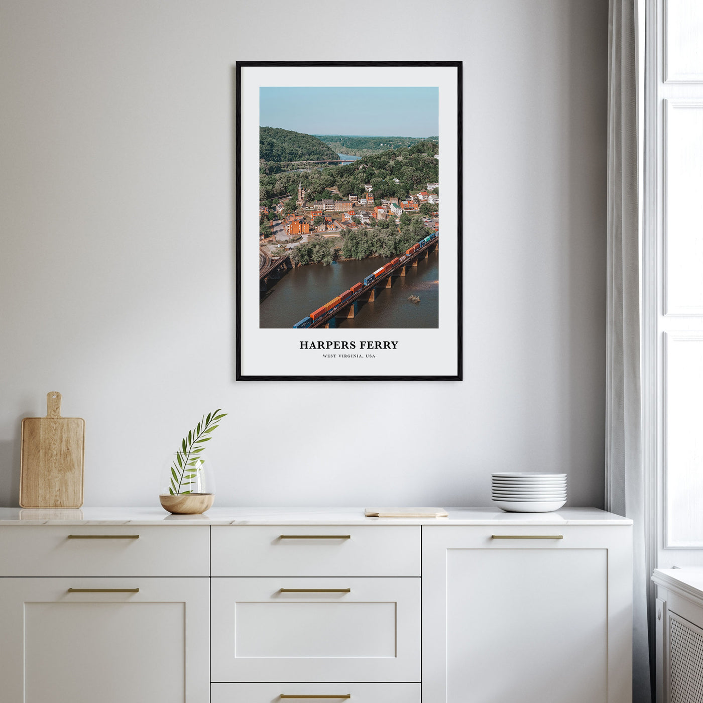Harpers Ferry Portrait Color Poster
