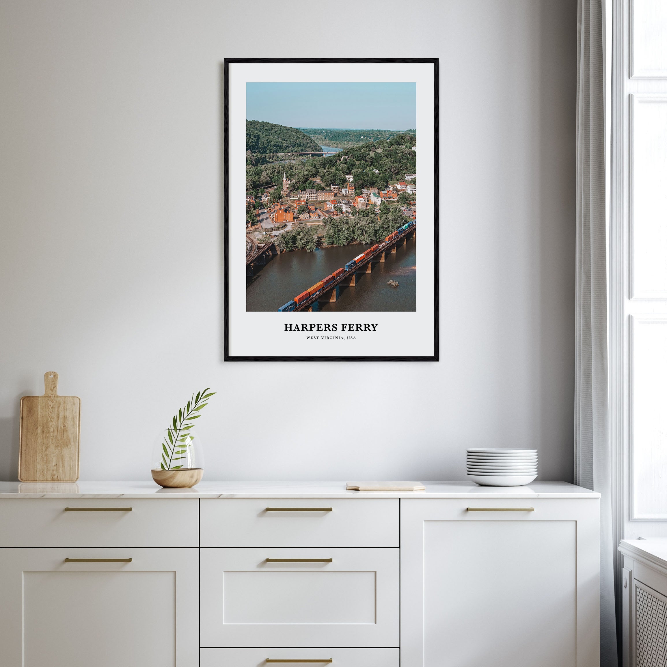 Harpers Ferry Portrait Color Poster
