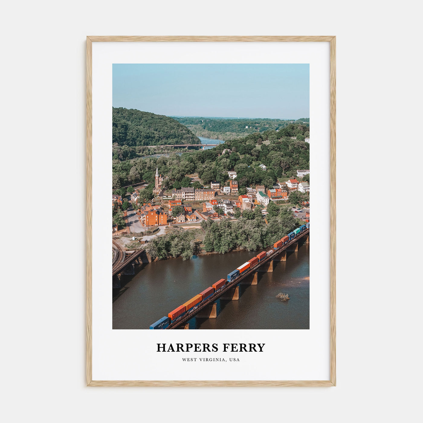 Harpers Ferry Portrait Color Poster