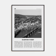 Harpers Ferry Travel B&W Poster