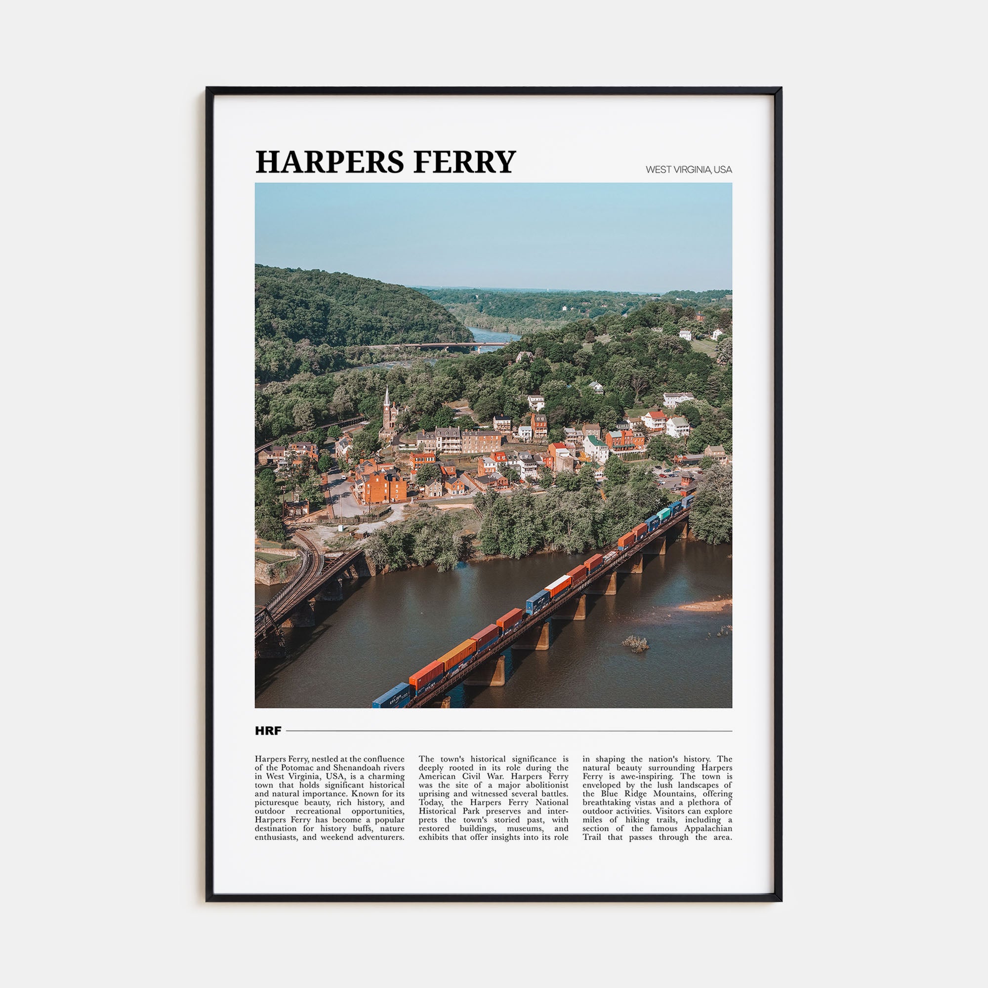 Harpers Ferry Travel Color Poster