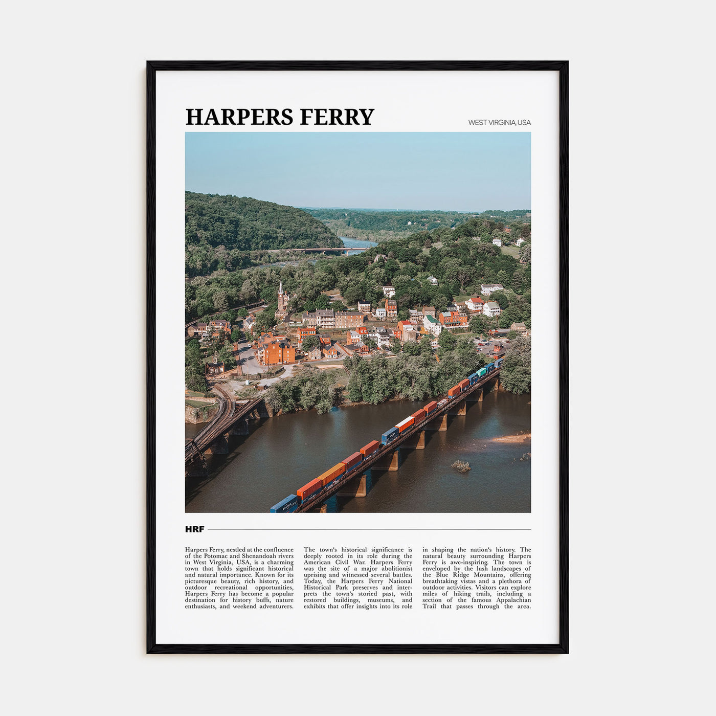 Harpers Ferry Travel Color Poster