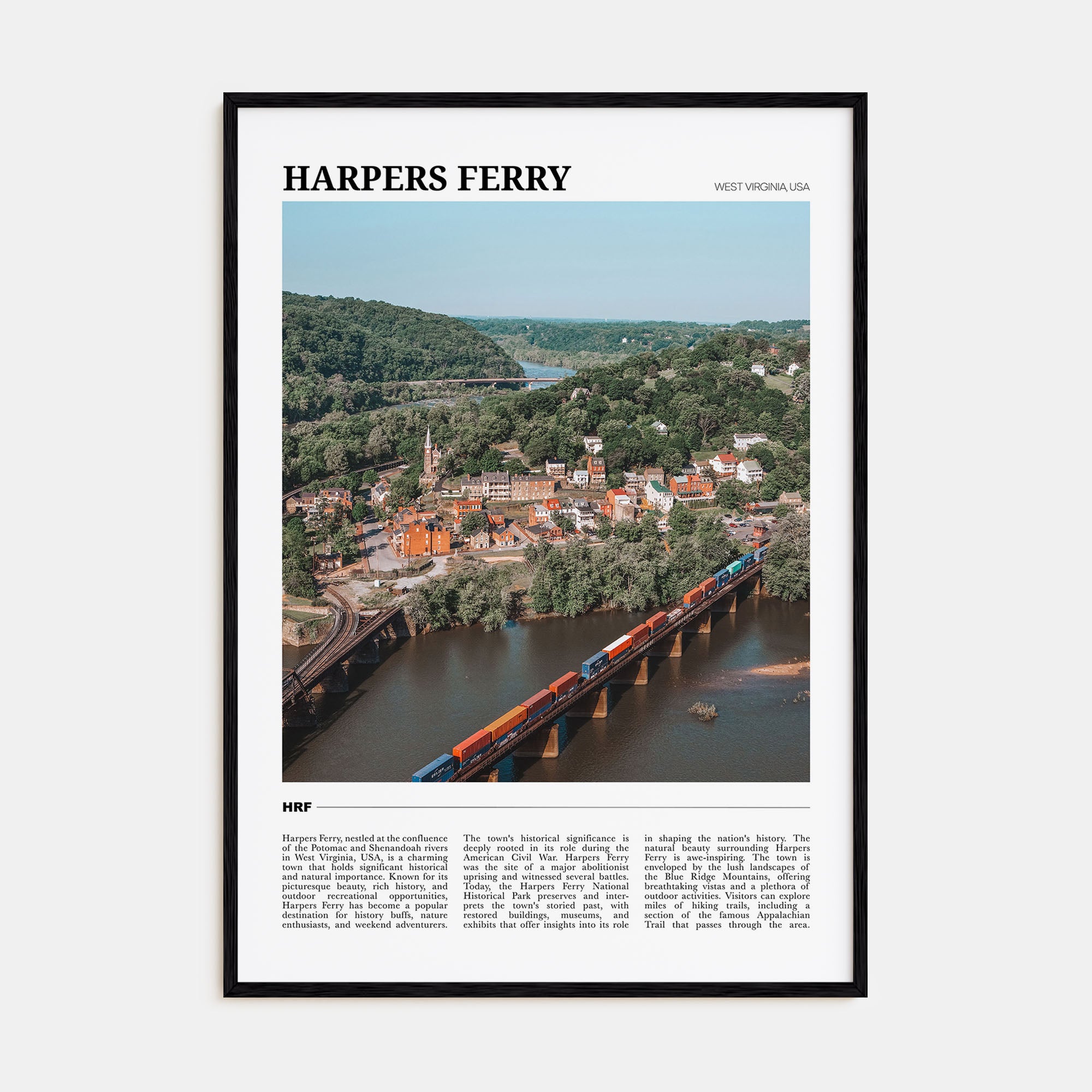 Harpers Ferry Travel Color Poster