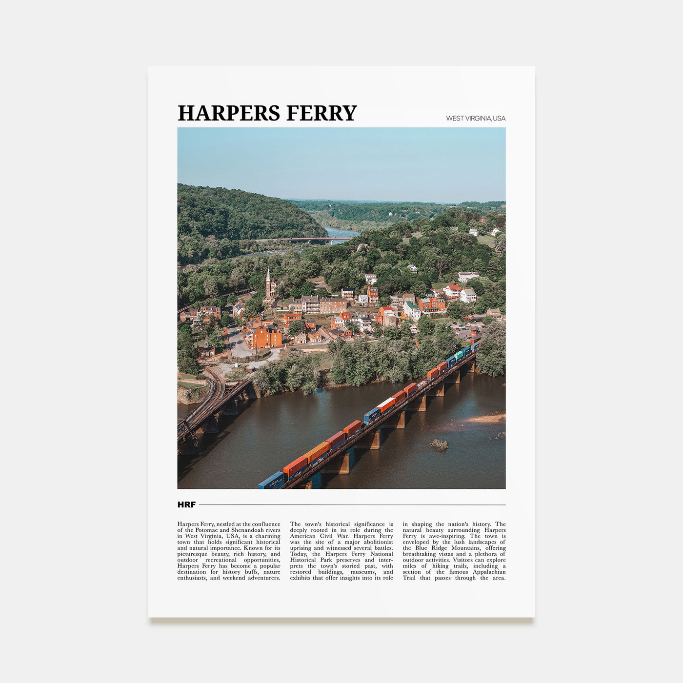 Harpers Ferry Travel Color Poster